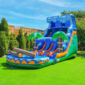 17 FT Tropical Dual Lane Water Slide
